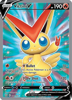 Victini V (Full Art) (144) [SWSH05: Battle Styles] Holofoil - Deck Out Gaming