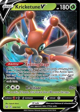 Kricketune V (6) [SWSH05: Battle Styles] Holofoil - Deck Out Gaming
