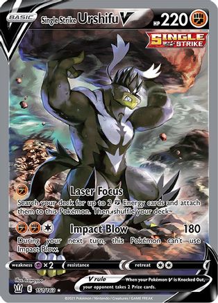 Single Strike Urshifu V (Alternate Full Art) [SWSH05: Battle Styles] - Deck Out Gaming