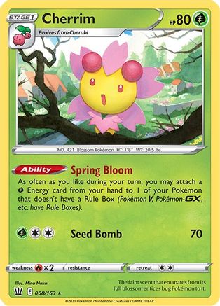 Cherrim (8) [SWSH05: Battle Styles] - Deck Out Gaming