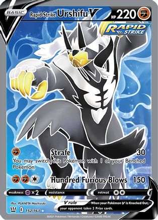 Rapid Strike Urshifu V (Full Art) (152) [SWSH05: Battle Styles] Holofoil - Deck Out Gaming