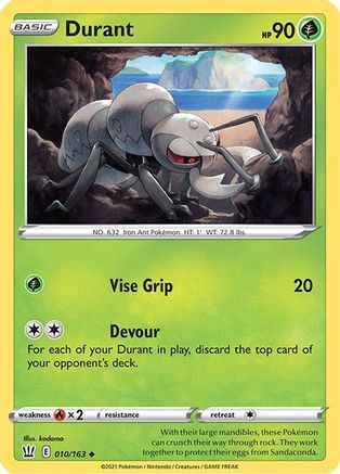 Durant (10) [SWSH05: Battle Styles] Reverse Holofoil - Deck Out Gaming