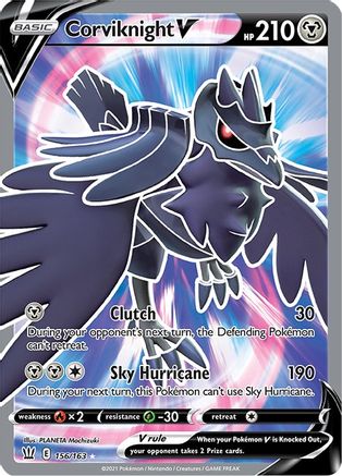 Corviknight V (Full Art) (156) [SWSH05: Battle Styles] Holofoil - Deck Out Gaming