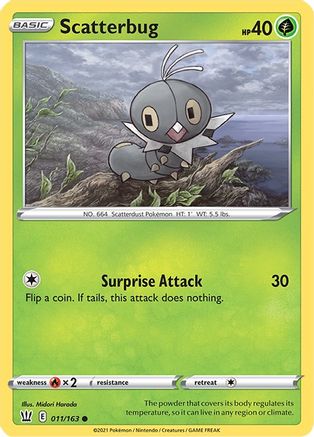 Scatterbug (11) [SWSH05: Battle Styles] Reverse Holofoil - Deck Out Gaming