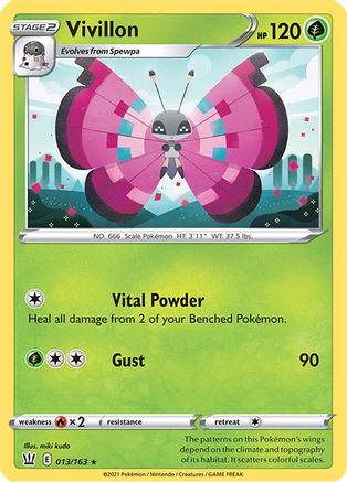 Vivillon (13) [SWSH05: Battle Styles] Reverse Holofoil - Deck Out Gaming
