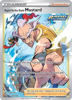 Rapid Strike Style Mustard (Full Art) (162) [SWSH05: Battle Styles] Holofoil - Deck Out Gaming