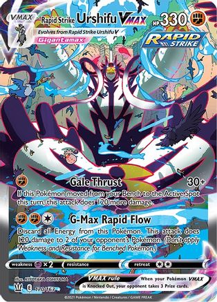 Rapid Strike Urshifu VMAX (Alternate Art Secret) (170) [SWSH05: Battle Styles] Holofoil - Deck Out Gaming