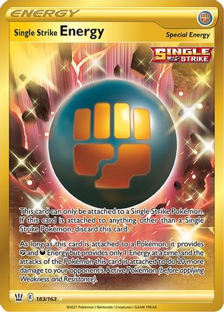 Single Strike Energy (Secret) (183) [SWSH05: Battle Styles] Holofoil - Deck Out Gaming