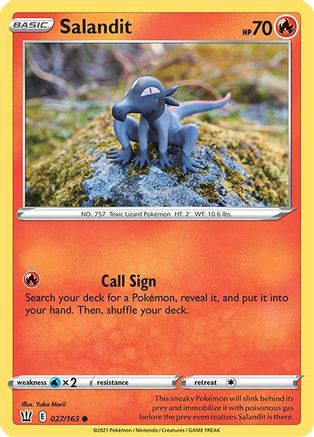 Salandit (27) [SWSH05: Battle Styles] Reverse Holofoil - Deck Out Gaming