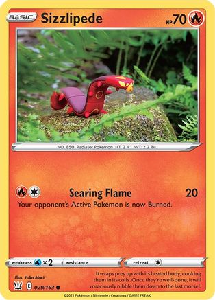 Sizzlipede (29) [SWSH05: Battle Styles] Reverse Holofoil - Deck Out Gaming