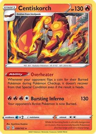 Centiskorch [SWSH05: Battle Styles] Reverse Holofoil - Deck Out Gaming