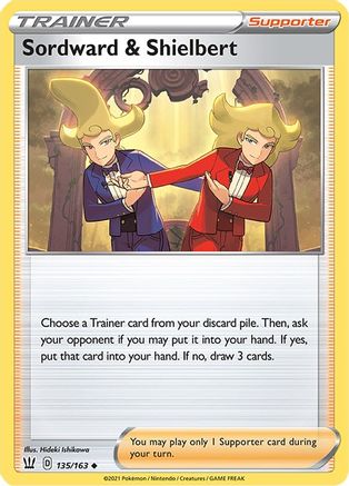 Sordward & Shielbert (135) [SWSH05: Battle Styles] Reverse Holofoil - Deck Out Gaming