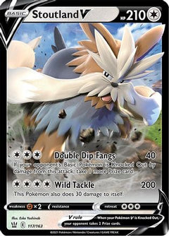 Stoutland V - 117/163 [SWSH05: Battle Styles] - Deck Out Gaming