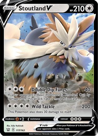 Stoutland V - 117/163 [SWSH05: Battle Styles] - Deck Out Gaming