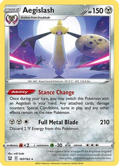 Aegislash (107) (107) [SWSH05: Battle Styles] Reverse Holofoil - Deck Out Gaming