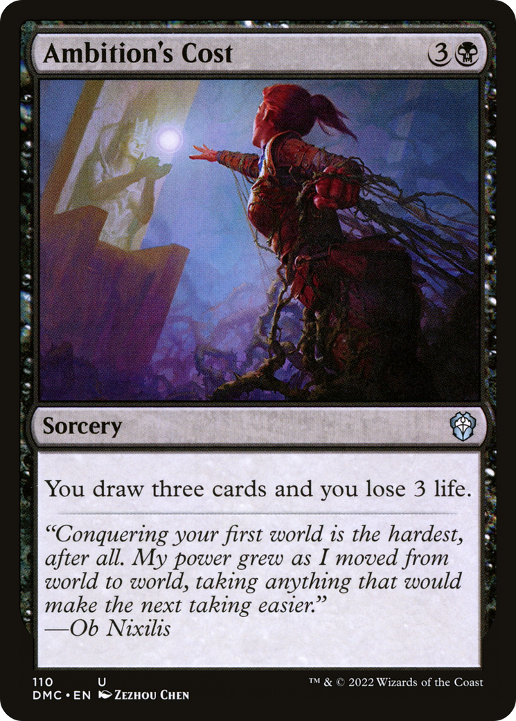 Ambition's Cost (110) [Dominaria United Commander] - Deck Out Gaming