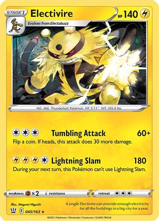 Electivire (45) [SWSH05: Battle Styles] Reverse Holofoil - Deck Out Gaming