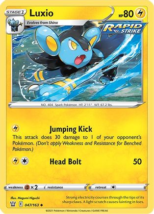 Luxio (47) [Battle Styles] Reverse Holofoil - Deck Out Gaming