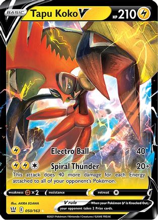 Tapu Koko V (50) [SWSH05: Battle Styles] Holofoil - Deck Out Gaming