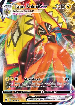 Tapu Koko VMAX - 051/163  [SWSH05: Battle Styles] - Deck Out Gaming