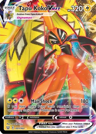 Tapu Koko VMAX (51) [SWSH05: Battle Styles] Holofoil - Deck Out Gaming