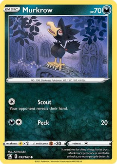 Murkrow (93) [SWSH05: Battle Styles] Reverse Holofoil - Deck Out Gaming