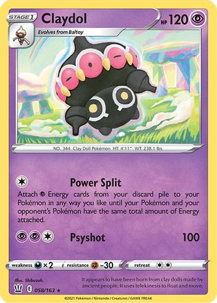 Claydol [SWSH05: Battle Styles] Reverse Holofoil - Deck Out Gaming