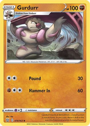 Gurdurr (74) [Battle Styles] Reverse Holofoil - Deck Out Gaming