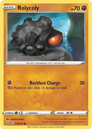 Rolycoly (78) [SWSH05: Battle Styles] Reverse Holofoil - Deck Out Gaming