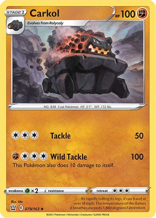 Carkol [SWSH05: Battle Styles] Reverse Holofoil - Deck Out Gaming