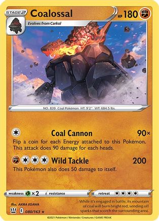 Coalossal (80) [SWSH05: Battle Styles] Reverse Holofoil - Deck Out Gaming
