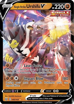 Single Strike Urshifu V (85) [SWSH05: Battle Styles] Holofoil - Deck Out Gaming