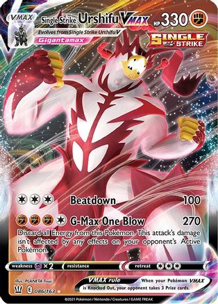 Single Strike Urshifu VMAX (86) [SWSH05: Battle Styles] Holofoil - Deck Out Gaming