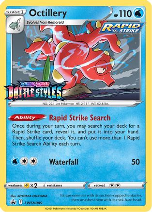 Octillery - SWSH089 (Prerelease) (SWSH089) [SWSH: Sword & Shield Promo Cards] Holofoil - Deck Out Gaming