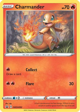 Charmander - SWSH092 (SWSH092) [SWSH: Sword & Shield Promo Cards] Holofoil - Deck Out Gaming