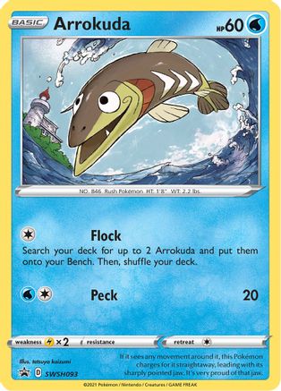 Arrokuda - SWSH093 (SWSH093) [SWSH: Sword & Shield Promo Cards] Holofoil - Deck Out Gaming