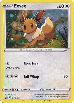 Eevee - SWSH095 (SWSH095) [SWSH: Sword & Shield Promo Cards] Holofoil - Deck Out Gaming