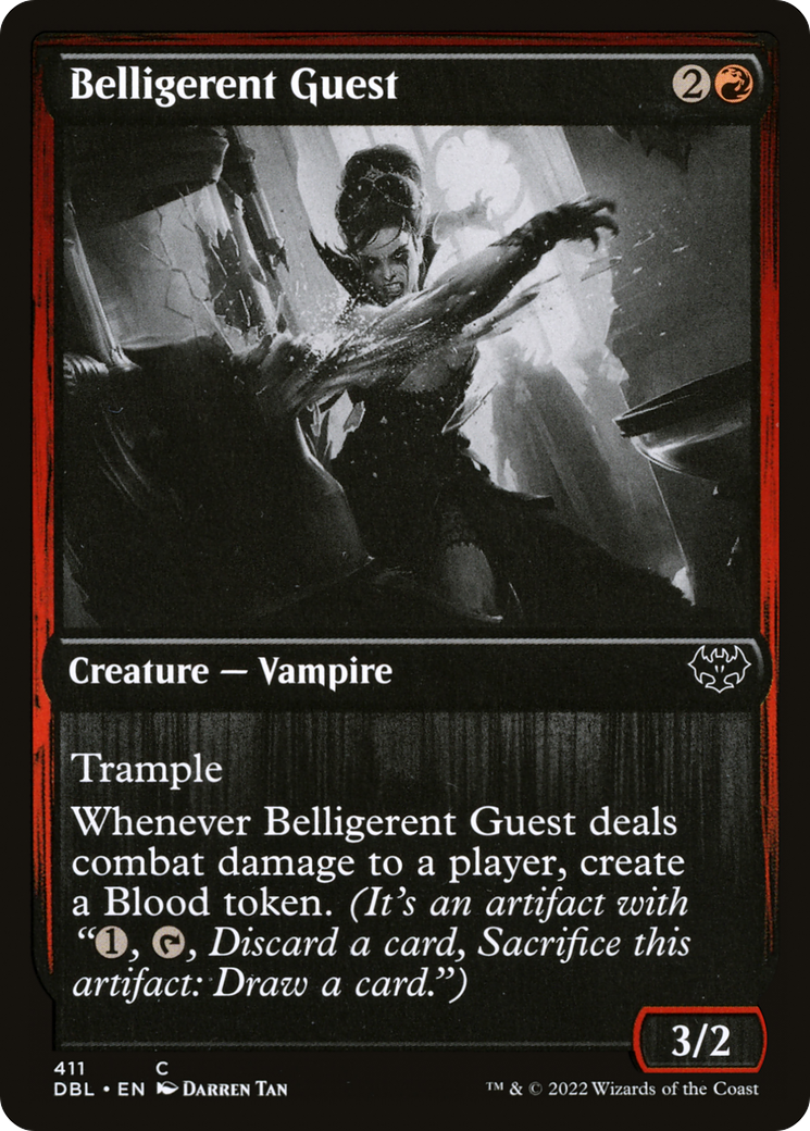 Belligerent Guest (411) [Innistrad: Double Feature] foil - Deck Out Gaming