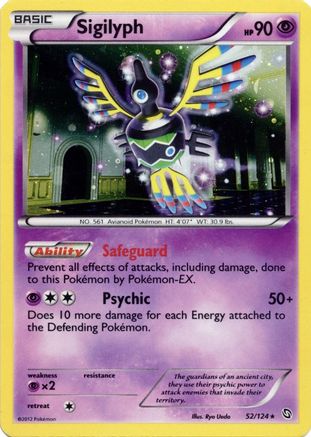 Sigilyph - 52/124 (Cosmos Holo) (52) [Blister Exclusives] Holofoil - Deck Out Gaming