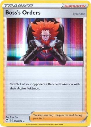 Boss's Orders - 058/072 (58) [Deck Exclusives] Holofoil - Deck Out Gaming