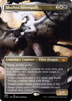 Shadrix Silverquill (Borderless) (280) [Strixhaven: School of Mages] foil - Deck Out Gaming