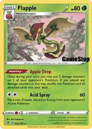 Flapple - 022/192 (Gamestop Exclusive) (22) [Miscellaneous Cards & Products] Holofoil - Deck Out Gaming