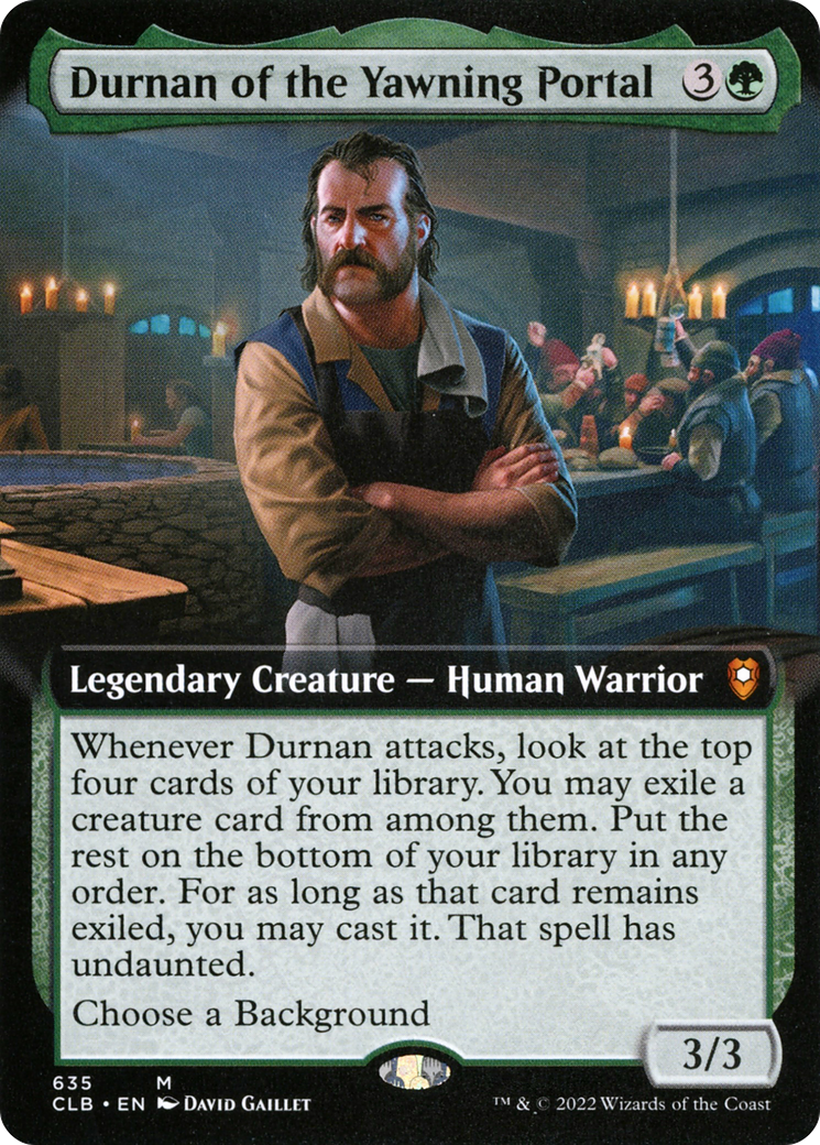 Durnan of the Yawning Portal (Extended Art) (635) [Commander Legends: Battle for Baldur's Gate] - Deck Out Gaming