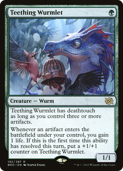 Teething Wurmlet (192) [The Brothers' War] foil - Deck Out Gaming