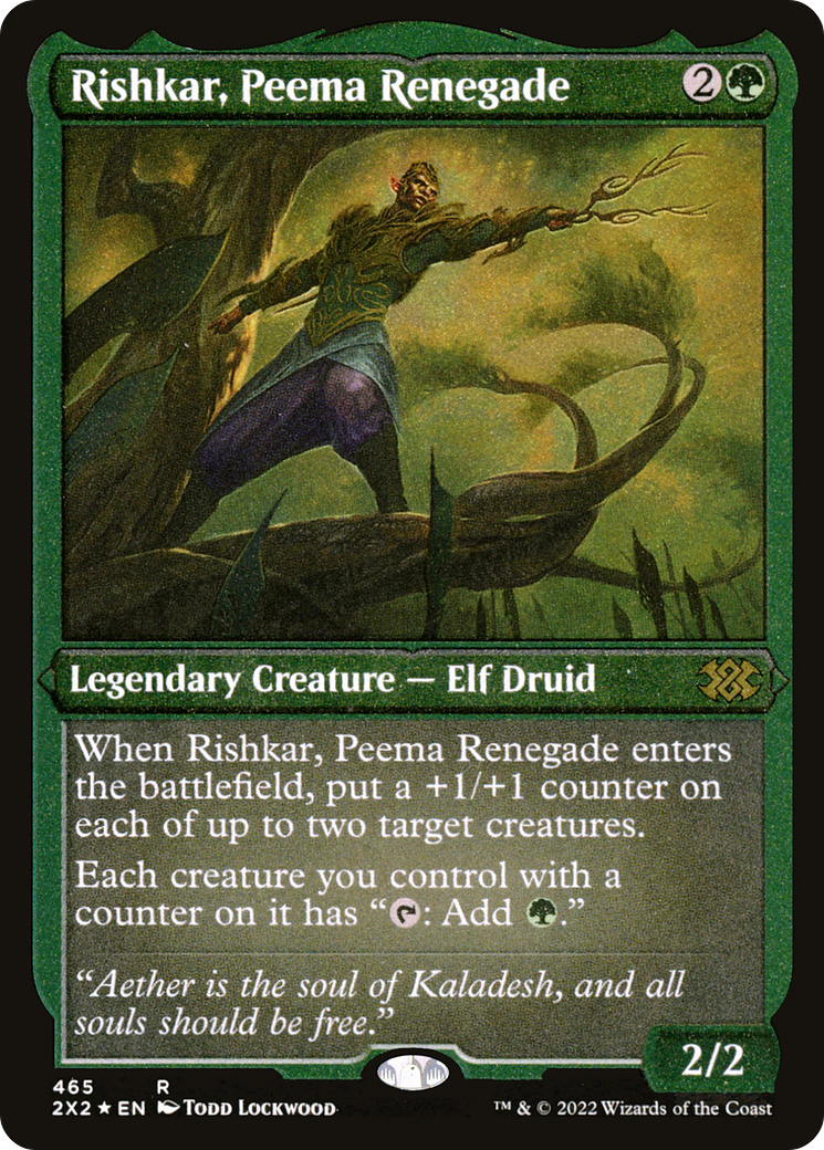 Rishkar, Peema Renegade (Foil Etched) (465) [Double Masters 2022] foil - Deck Out Gaming