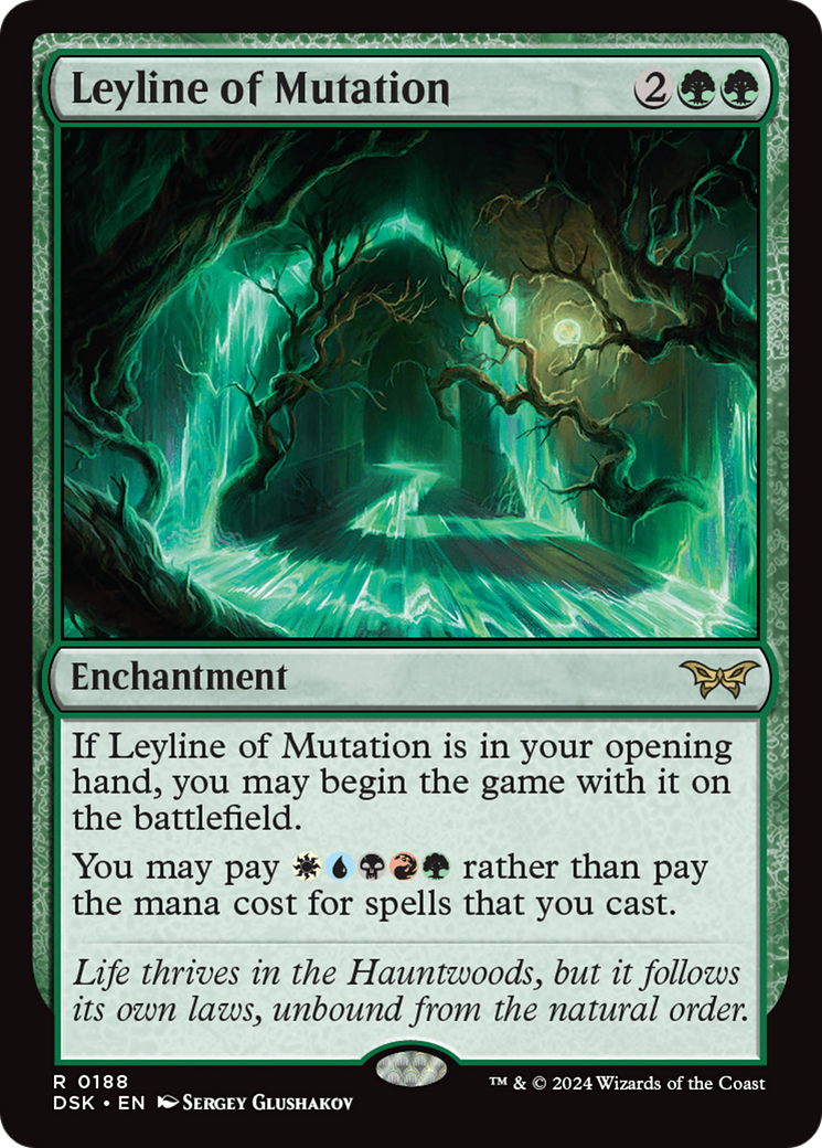 Leyline of Mutation (188) [Duskmourn: House of Horror] foil - Deck Out Gaming