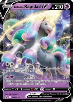 Galarian Rapidash V - SWSH111 (SWSH111) [SWSH: Sword & Shield Promo Cards] Holofoil - Deck Out Gaming
