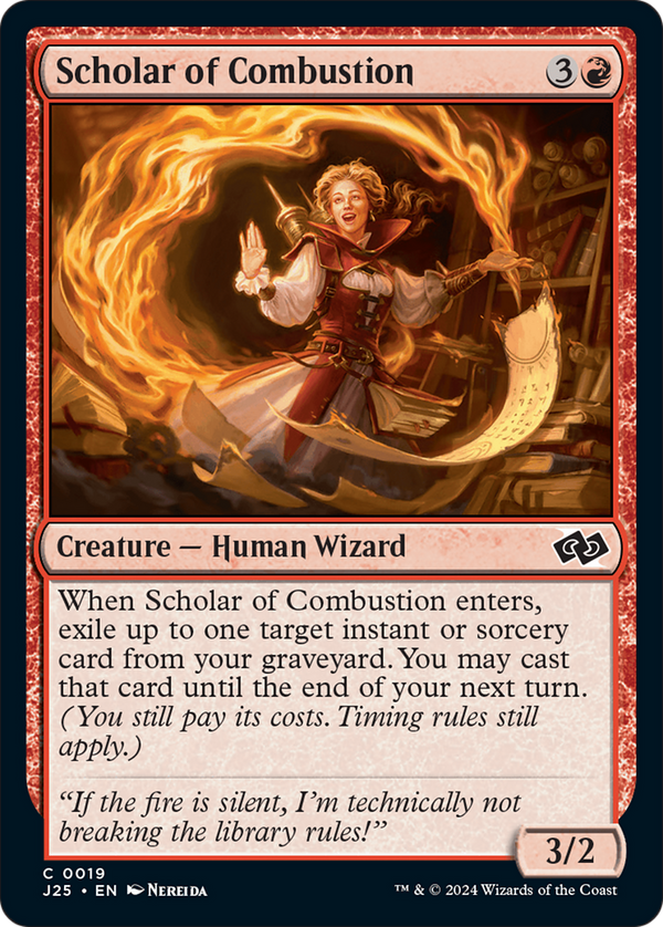 Scholar of Combustion (19) [Foundations Jumpstart] - Deck Out Gaming