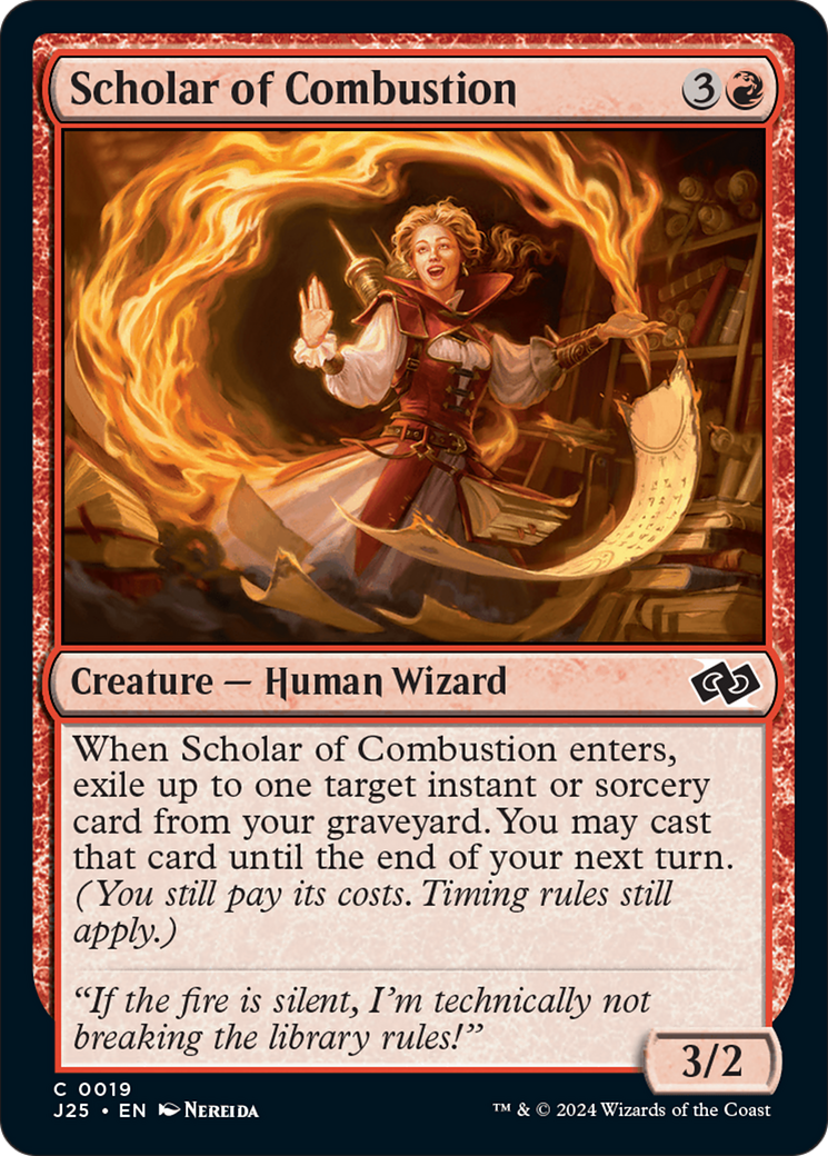 Scholar of Combustion (19) [Foundations Jumpstart] - Deck Out Gaming