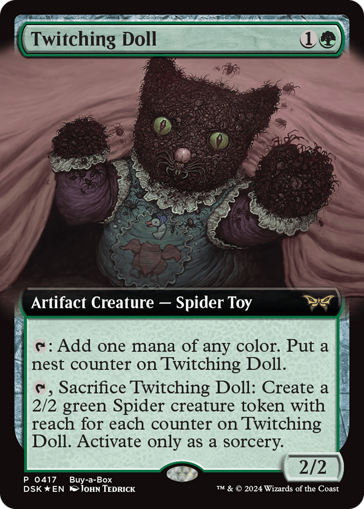 Twitching Doll (Extended Art) (417) [Duskmourn: House of Horror] foil - Deck Out Gaming